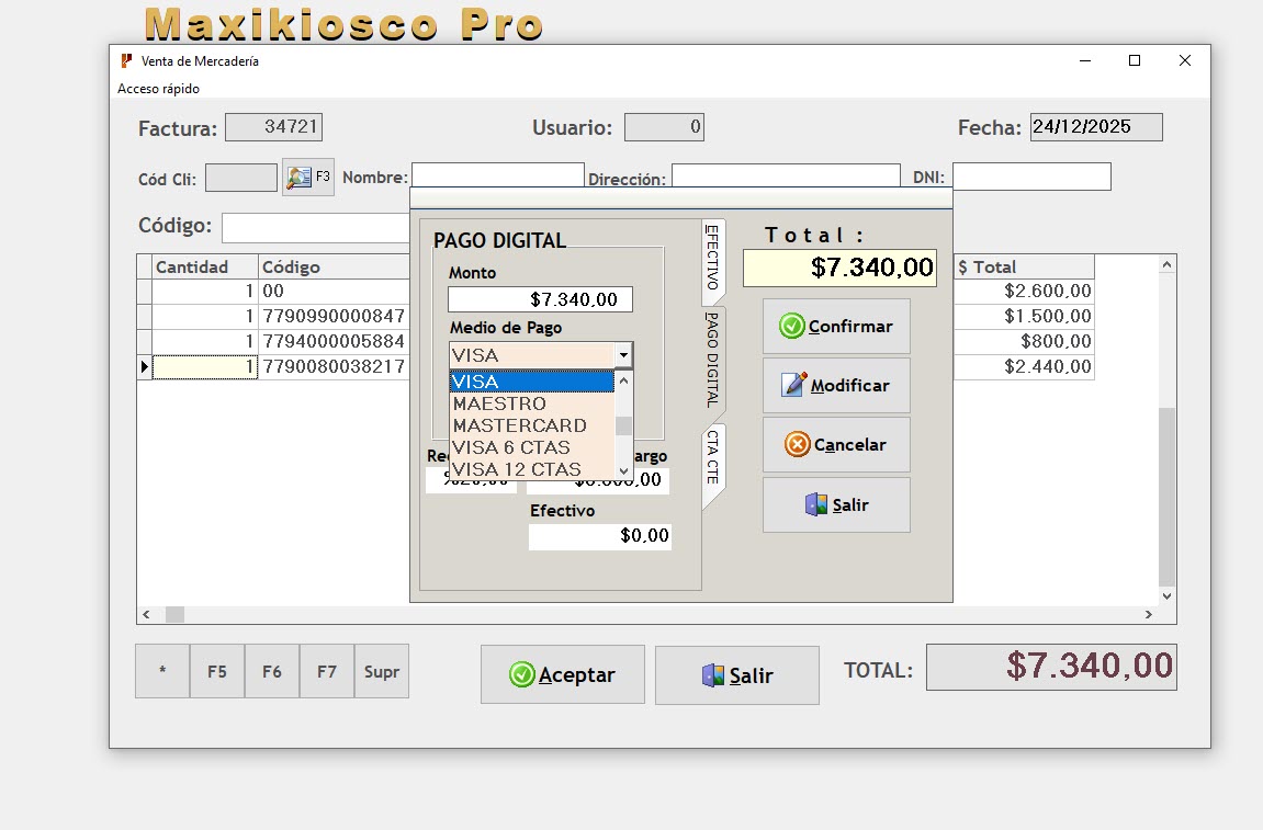 Maxikiosco Pro en venta - pantalla 2